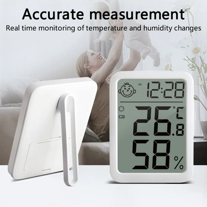 6046B Smart App Digital Display Термометр Гигрометр Температура и Влажность Метр со Стендом