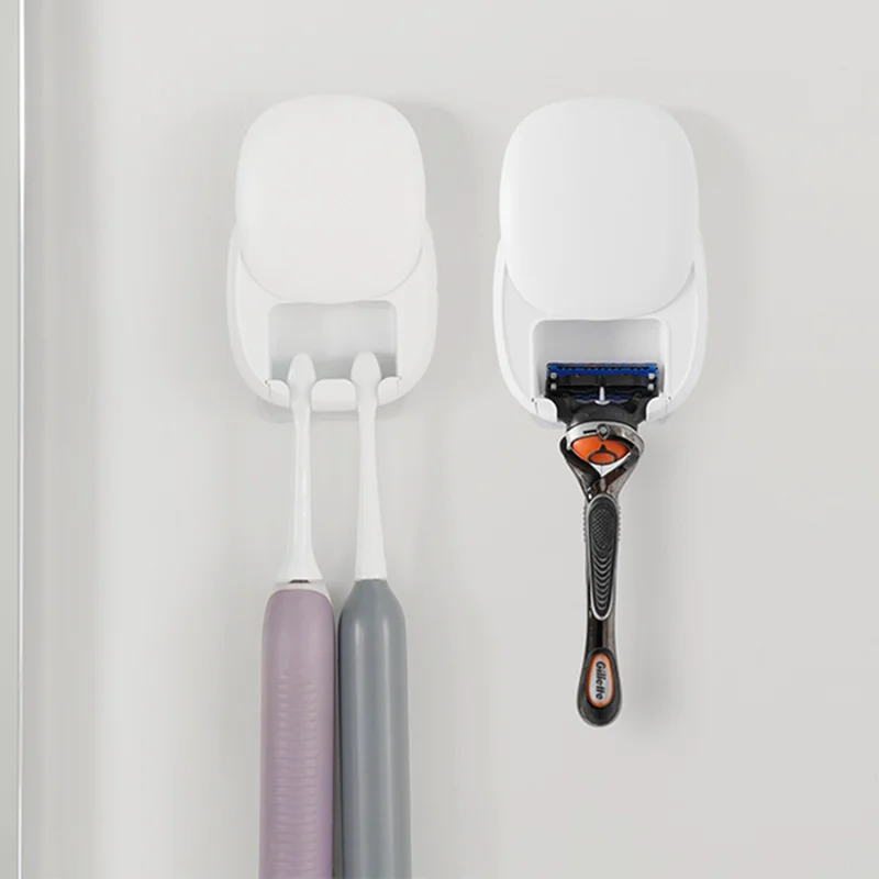 RM-S9 UVC Toothbrush Sanitizer Dryer Electric Toothbrush Cleaner Wall-mounted Holder - White