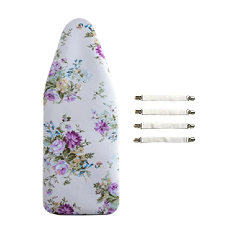 Ironing Board Cover 147x48cm Thick Padding Stain Resistant Ironing Board Padded Cover - Rose Flowers