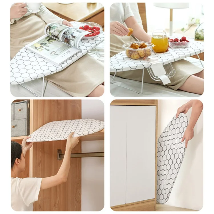 FASOLA YF-152 Table à repasser pliante avec revêtement épais matelassé pour la couture, la salle des métiers
