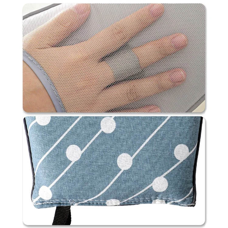 Garment Steamer Bügeleisen Handschuhe Anti-Dampf-Handschuh Hitzebeständig Handgehaltenes Bügeleisen Pad für Kleidung, S - Rosa Raster