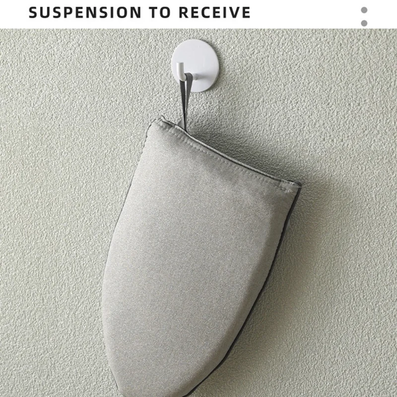 Garment Steamer Ironing Gloves Anti Steam Glove Heat Resistant Handheld Ironing Pad for Clothes, S - Grey / Sharp