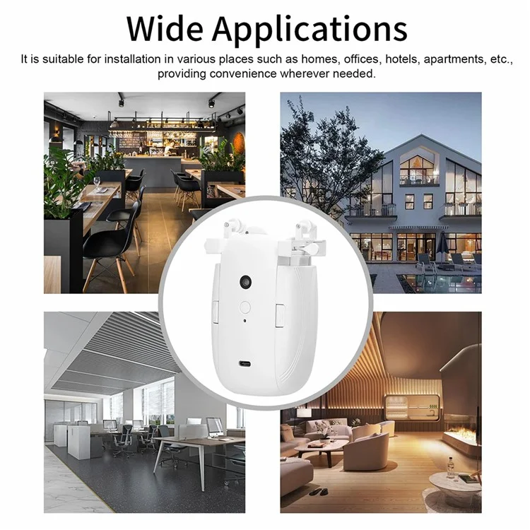 LY-1672 Single Opening Tuya Smart Curtain Roboter Für U Rail, I Rail Fernsteuerung Elektrischer Vorhangöffner