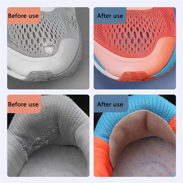 sy023 Shoe Toe / Heel Hole Repair Patches Set Sneaker Hole Patch Insert Wear-Resistant Self-Adhesive Patch - Dark Brown / Hole