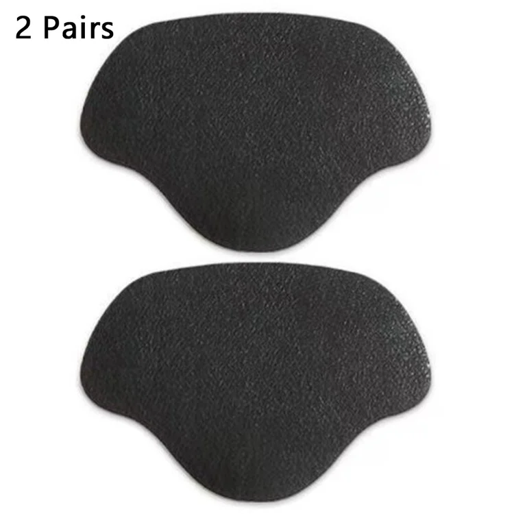 2 Paia di Scarpe Sportive in Pelle PU Toppe Sneakers Protezione Tacco Adesivo Patch Cura dei Piedi - Uomo / Nero