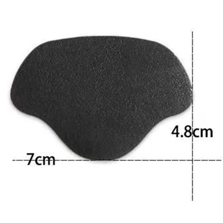 3 pares de protectores de tacón autoadhesivos para zapatillas: parches de cuero sintético para el cuidado del calzado - para mujeres / negro