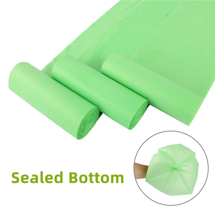 4 Rotoli in Totale 80 Pz 50x60cm Sacchetti per Rifiuti Cucina Casa PLA+PBAT+Amido di Mais Sacchetti per Rifiuti Biodegradabili