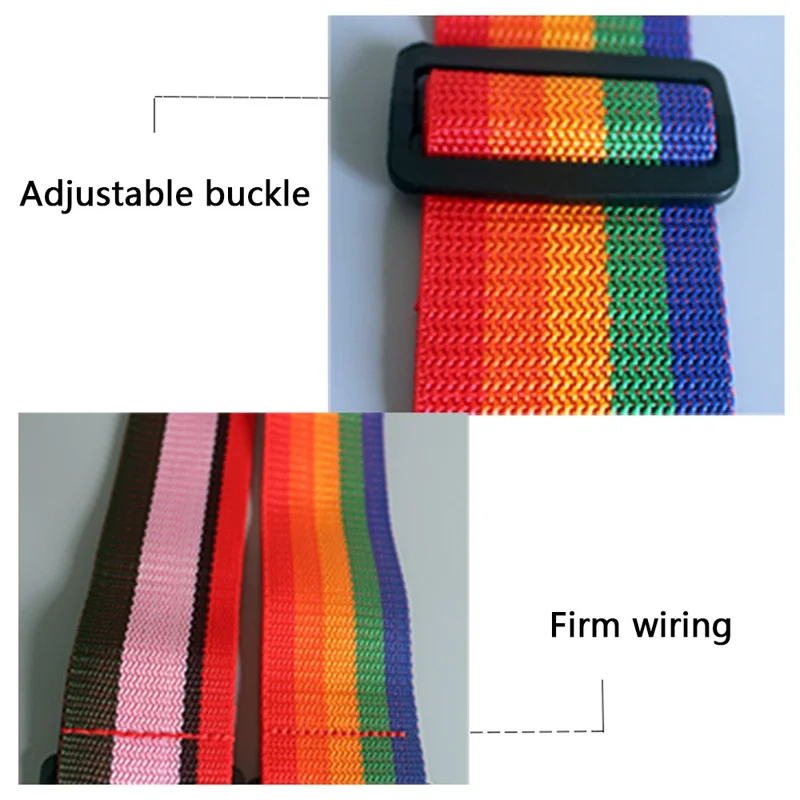 Adjustable Luggage Safe Strap Packing Belt Travel Suitcase Buckle Strap Fixed Belt (without Password) - Light Blue