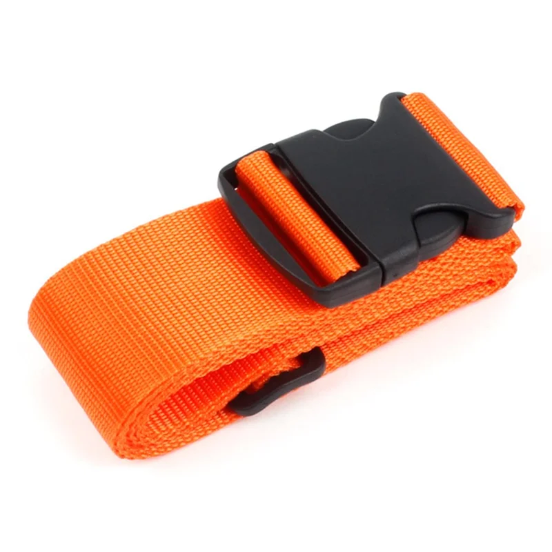 Verstellbarer Gepäckgurt Packgurt Reisekoffergurt Kofferriemen (ohne Passwort) - Orange