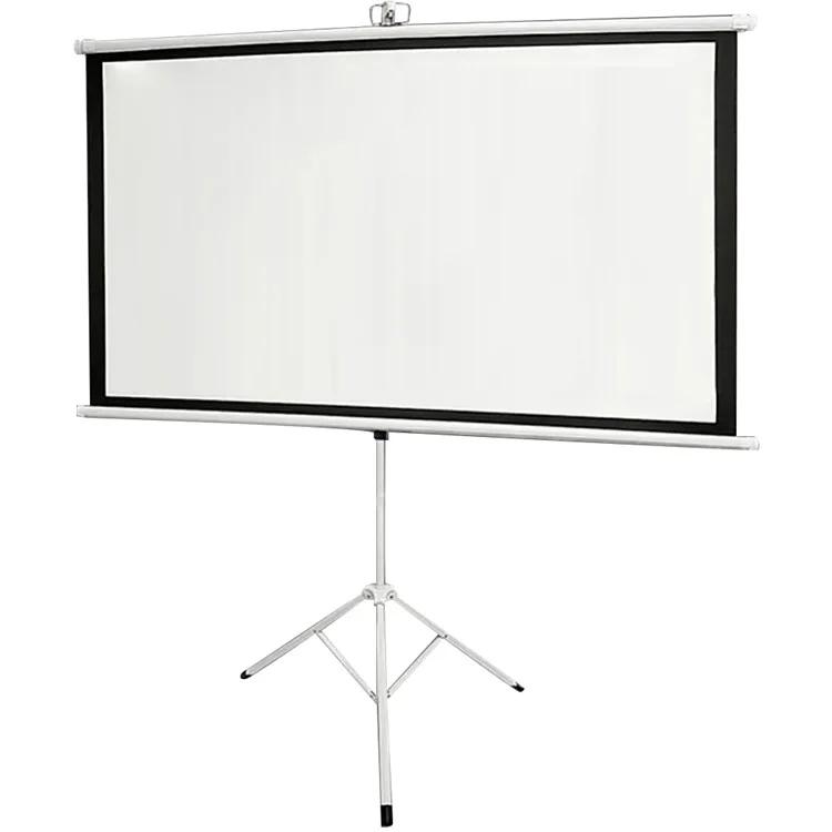 4K Photon Projection Screen Portable Wall Mounted / Floor Standing 60-Inch Projector Screen - White / 4:3