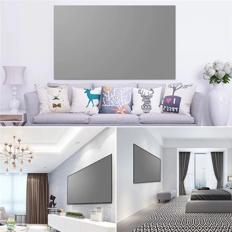 Schermo per proiettore da 110 pollici 16:9 ad alta definizione anti-luce, pieghevole, telo per home theater