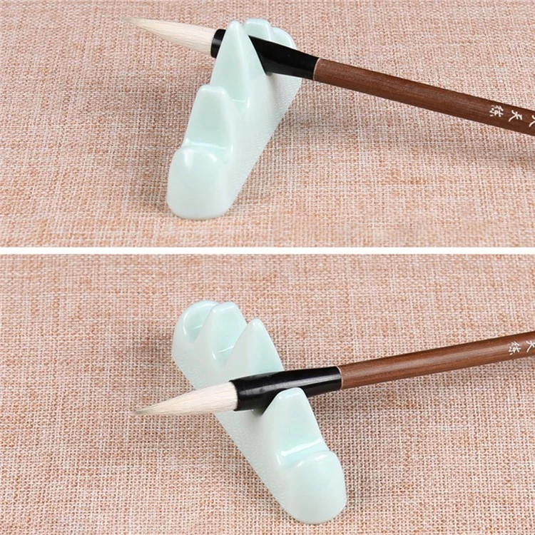 Imitated Jade Brush Rack Plastique Plastique Chinois Contexte de Stylo de Stylo Styl