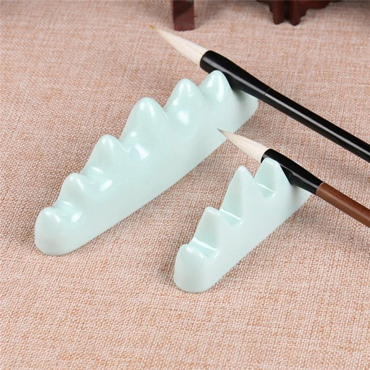 Imitated Jade Brush Rack Plastique Plastique Chinois Contexte de Stylo de Stylo Styl