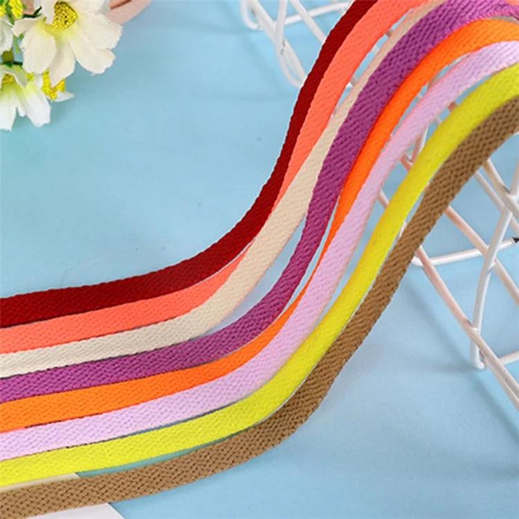 1 Pair Flat Shoelaces Shoe Laces Sneaker Polyester Yarn Running Shoes Strings (90CM) - Black