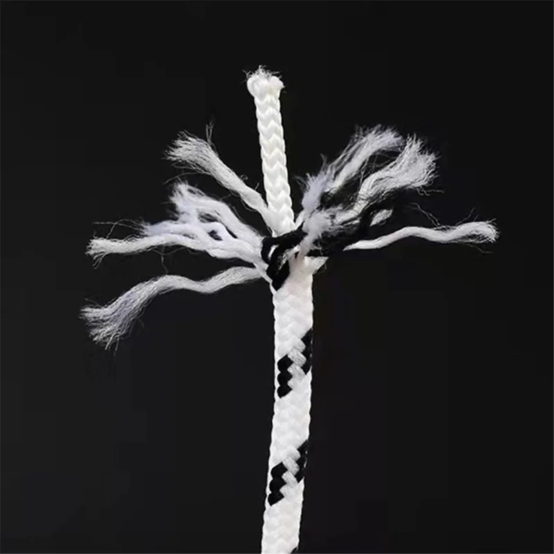 1Pair 140cm Dots Round Shoes Laces for Hiking Boots Sneakers Polyester Durable Shoelaces - Black / Dark Grey