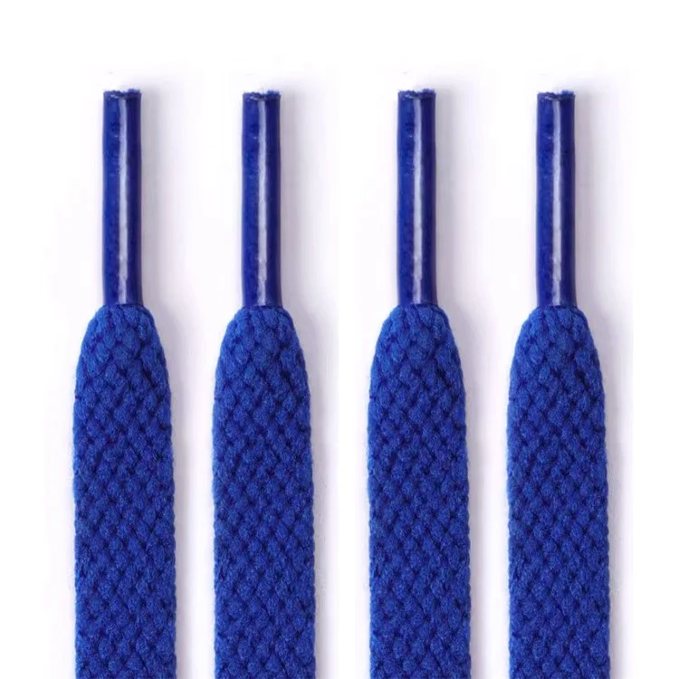 SX-0201 1 Paio 180cm Lacci in Poliestere Colore Solido Piatti per Scarpe Sportive Casual in Tela - Blu Zaffiro