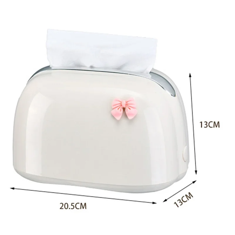20.5x13x13CM Living Room Table Tissue Box ABS Napkin Storage Bin Home Decoration Tissue Holder