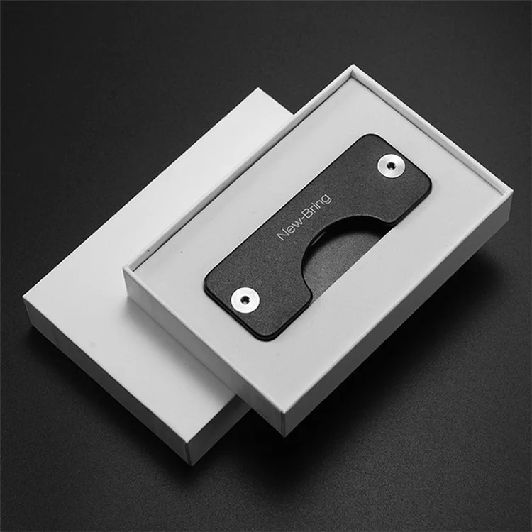 NEWBRING Key Holder for Keychain Key Ring Compact Key Organizer Minimalist Pocket Key Case - Grey