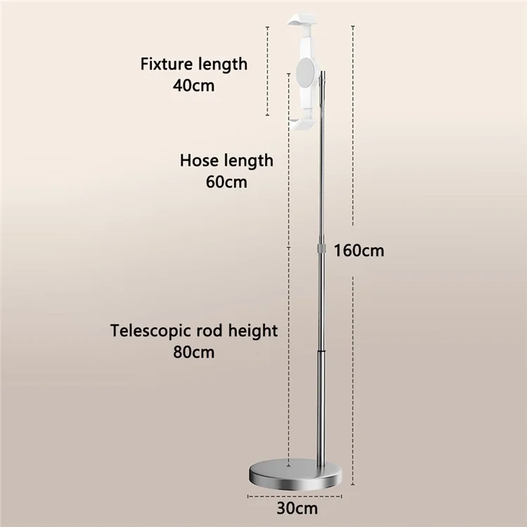 X&X For Exideal / Seayeo Skin Beauty Lamp Bodenständer Flexibler Schlauch Halterung