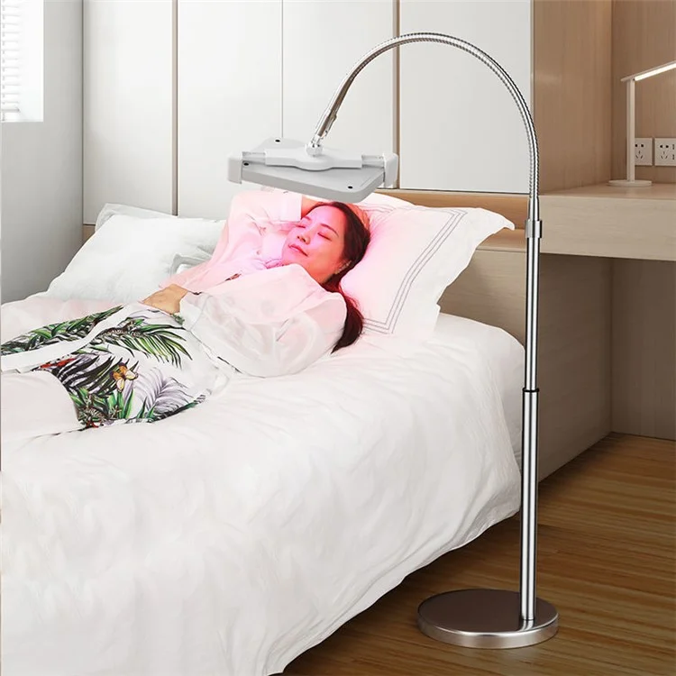 X&X For Exideal / Seayeo Skin Beauty Lamp Flexible Hose Bracket Floor Stand with Tablet Clip