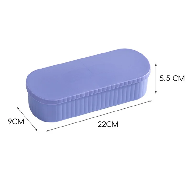 U026 Makeup Brush TRP+PP Storage Box Makeup Egg Puff Cleaning Filter Drying Rack - Creamy Yellow