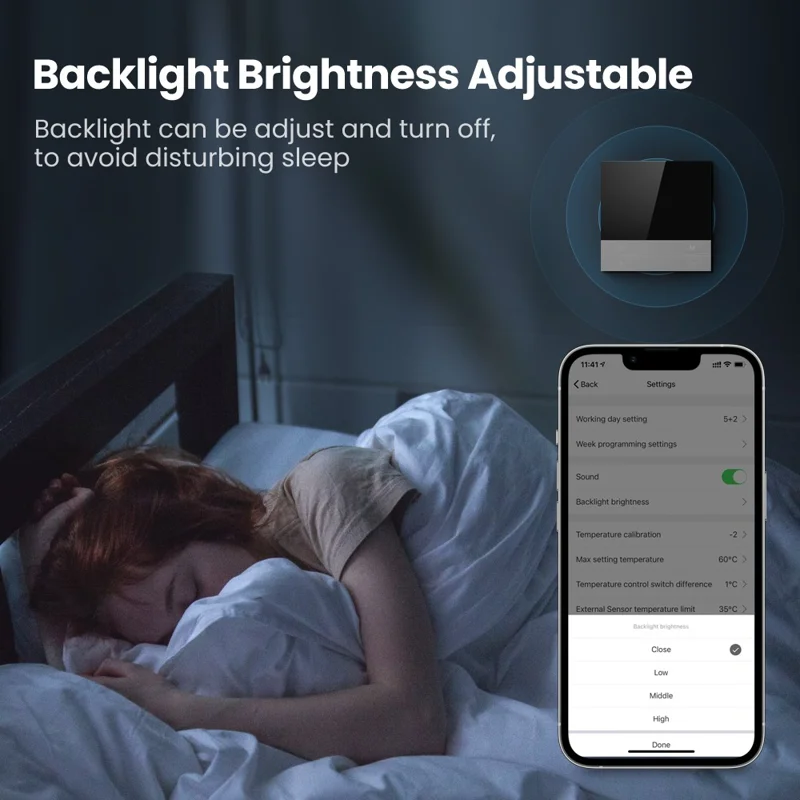 AVTTO WT300 Tuya LCD Touch Screen Smart Thermostat for Home Temperature Controller - WiFi-3A Boiler