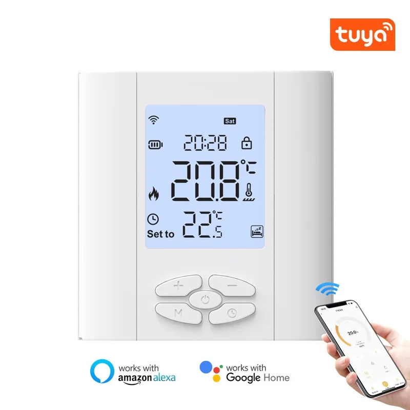 AVTTO ZWT07 ZigBee Tuya Smart Thermostat Cell Phone APP Temperature Controller