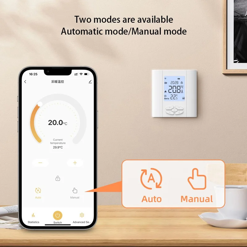 AVTTO ZWT07 ZigBee Tuya Smart Thermostat Cell Phone APP Temperature Controller