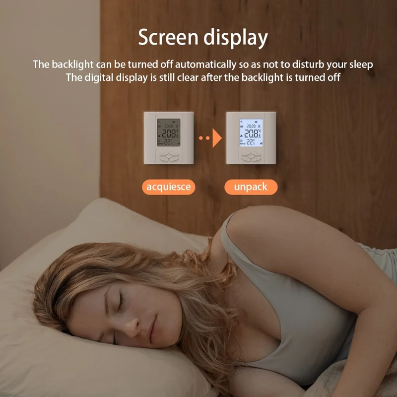 AVTTO ZWT07 ZigBee Tuya Smart Thermostat Cell Phone APP Temperature Controller