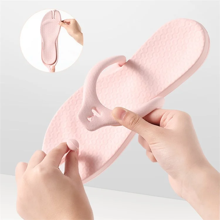 ETRAVEL tx14 1 paire de sandales de bain unisexes antidérapantes en EVA - Rose clair XS(35-36)
