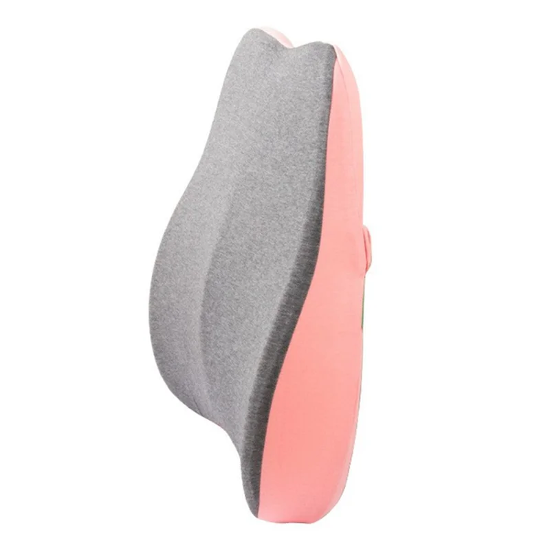 BEWALKER 45*40*10cm Central Decompression Memory Foam Lumbar Support Cushion - Pink
