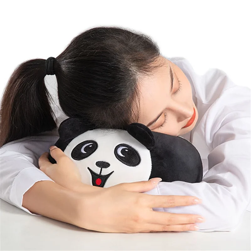 Cartoon Design Memory Foam Kids Adult Nap Pillow Head Support Rest Pillow - Panda