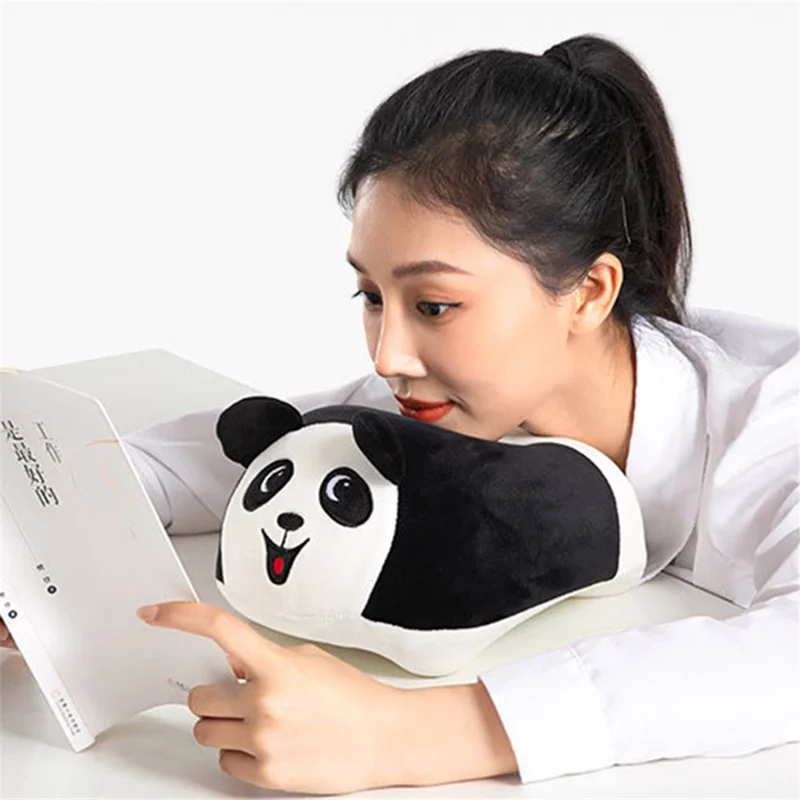 Cartoon Design Memory Foam Kids Adult Nap Pillow Head Support Rest Pillow - Panda
