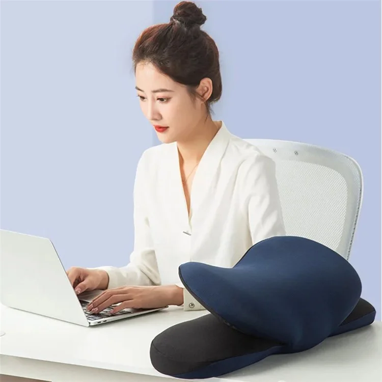 Подушка-подушка на талию Nap Memory Foam Fatigue Relieve Lumbar Cushion, 48,5 * 20,6 * 47 см - темно-серый