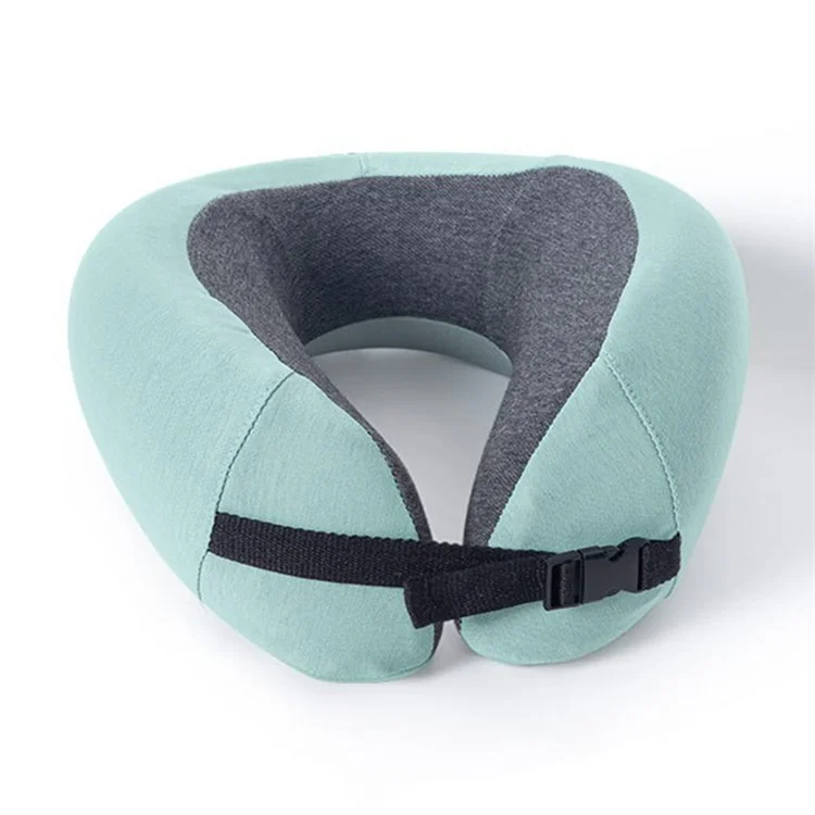 Travel Train Plane U-shaped Pillow Slow Rebound Memory Foam Neck Pillow - Blue