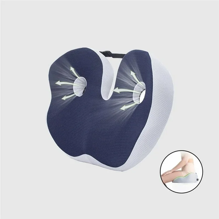 Cuscino in Memory Foam 48x39x14CM per Ufficio e Auto - Grigio