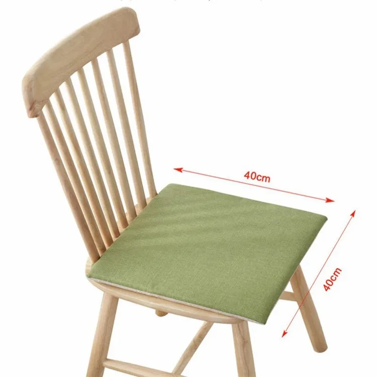 56366 40x40CM Nachahmung Leinenpolster Stuhlsitzkissen für Büro Zuhause Wohnzimmer - Khaki