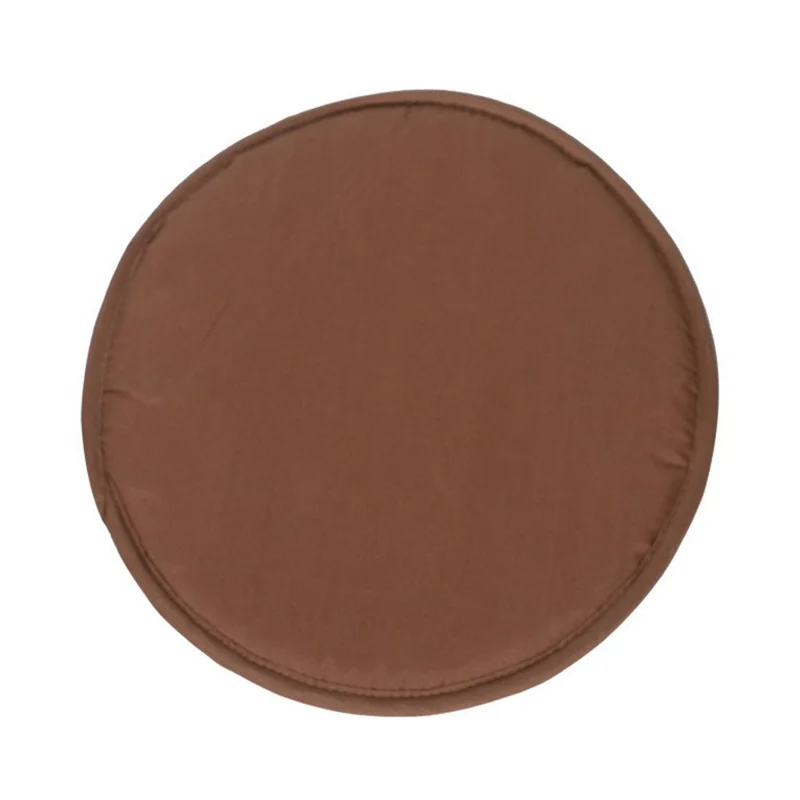 56358 30cm Candy Color Round Soft Sponge Seat Pad Thicken Home Chair Cushion - Brown