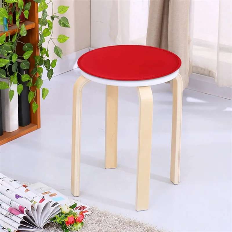 56358 30cm Candy Color Round Soft Sponge Seat Pad Thicken Home Chair Cushion - Brown