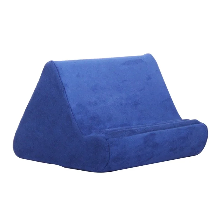 ZJ02E Lazy Pillow Stand for Phones and Tablets Soft Pad Holder for iPhone 16 / 16 Plus / 16 Pro / 16 Pro Max - Sapphire