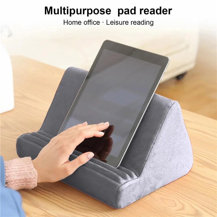 ZJ02E Lazy Pillow Stand for Phones and Tablets Soft Pad Holder for iPhone 16 / 16 Plus / 16 Pro / 16 Pro Max - Sapphire