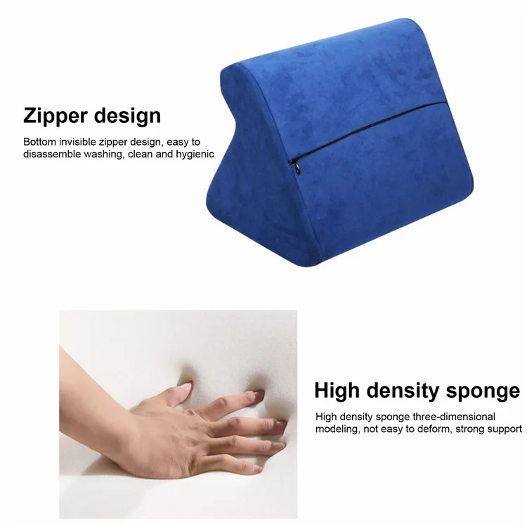 ZJ02E Lazy Pillow Stand for Phones and Tablets Soft Pad Holder for iPhone 16 / 16 Plus / 16 Pro / 16 Pro Max - Sapphire