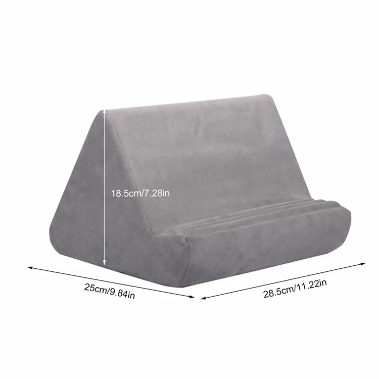 ZJ02E Lazy Pillow Stand for Phones and Tablets Soft Pad Holder for iPhone 16 / 16 Plus / 16 Pro / 16 Pro Max - Sapphire