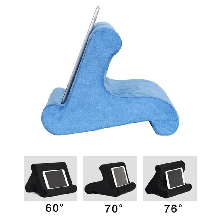 ZJ01C Lazy Pillow Stand for Phones and Tablets Cushion Stand for iPhone 16 / 16 Plus / 16 Pro / 16 Pro Max - Azul Marino