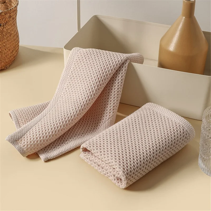 B1522 34x34CM Cotton Kitchen Towel Dishcloth Dish Washing Towel - Beige