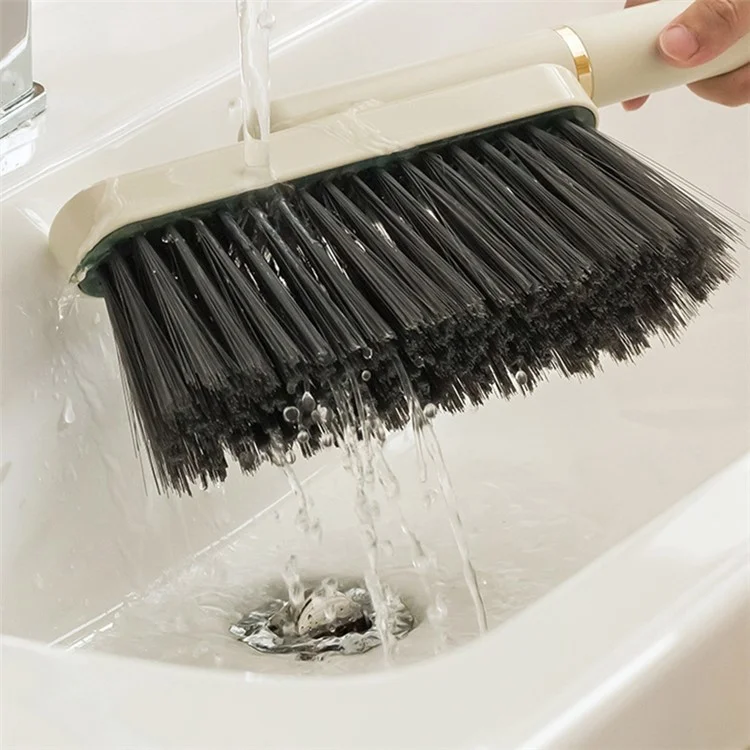 A5542 Hand Broom Brush Bristle Cleaning Brush for Sweeping Car Bed Couch Desk Sofa - White