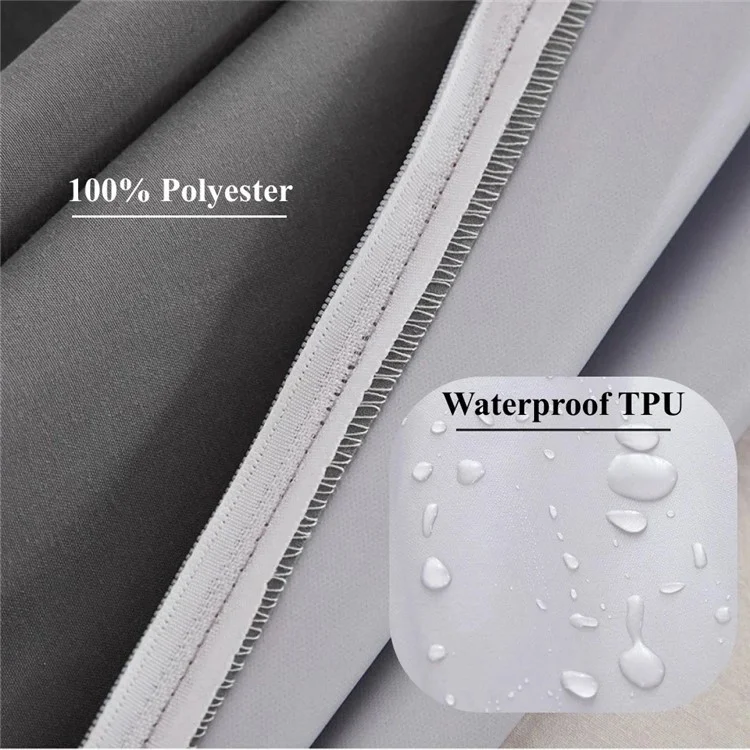 CL014 140x200+30CM Wasserdichte Fixlaken TPU+Polyester Pongee Matratzenbezug - Grau