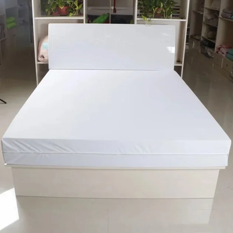 CL014  99x203+36CM Mattress Cover Protector Waterproof TPU+Polyester Pongee Fitted Sheet - White