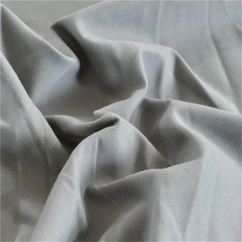 CL001 150x200+20cm Polyester Fitted Sheet Solid Color Mattress Cover with 2 Pillowcases - CL001-32