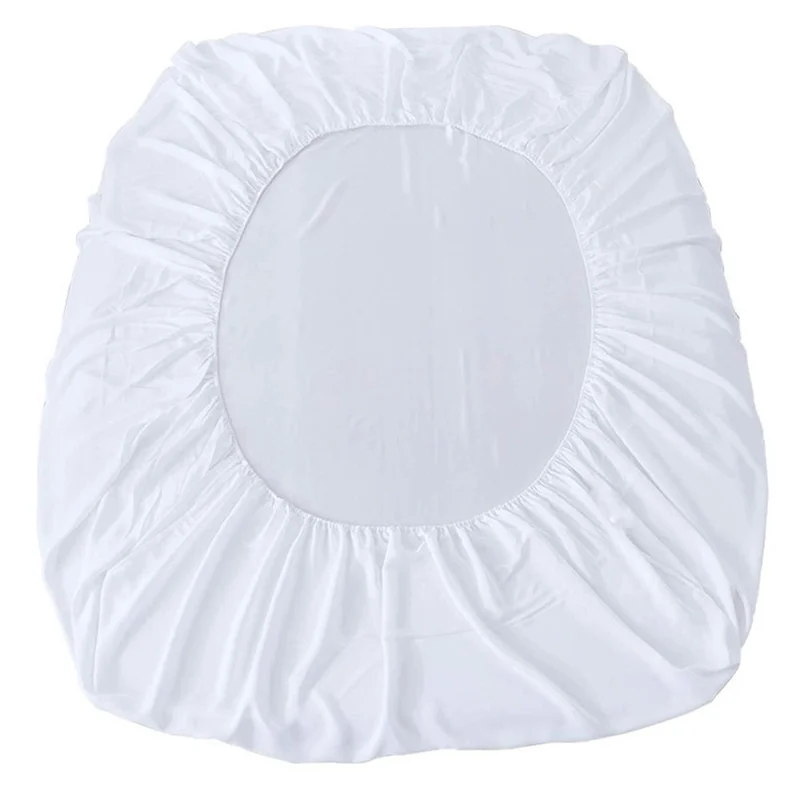 CL011 3Pcs / Set 120x200+30cm Pongee Waterproof Mattress Protector Fitted Sheet + 2 Pillow Case - Dark Grey